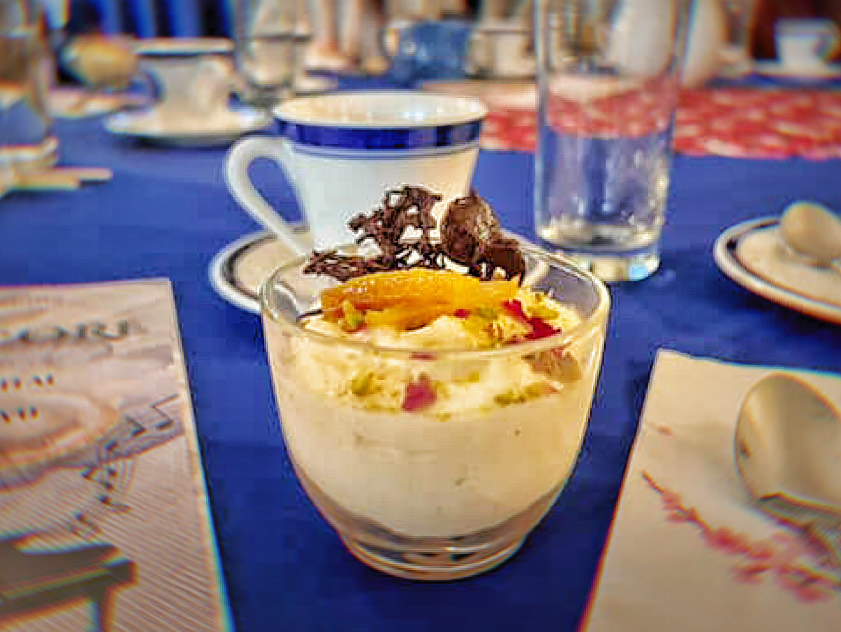 rum and chair tiramisu with rose cardamom and candied lemon