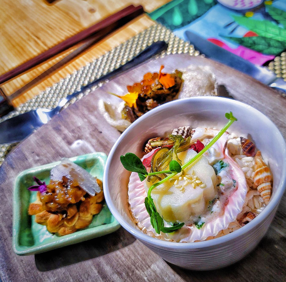 seasonal plant-based amuse bouche